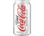 30 Pack, Coca Cola 375ml Diet Coke Cans