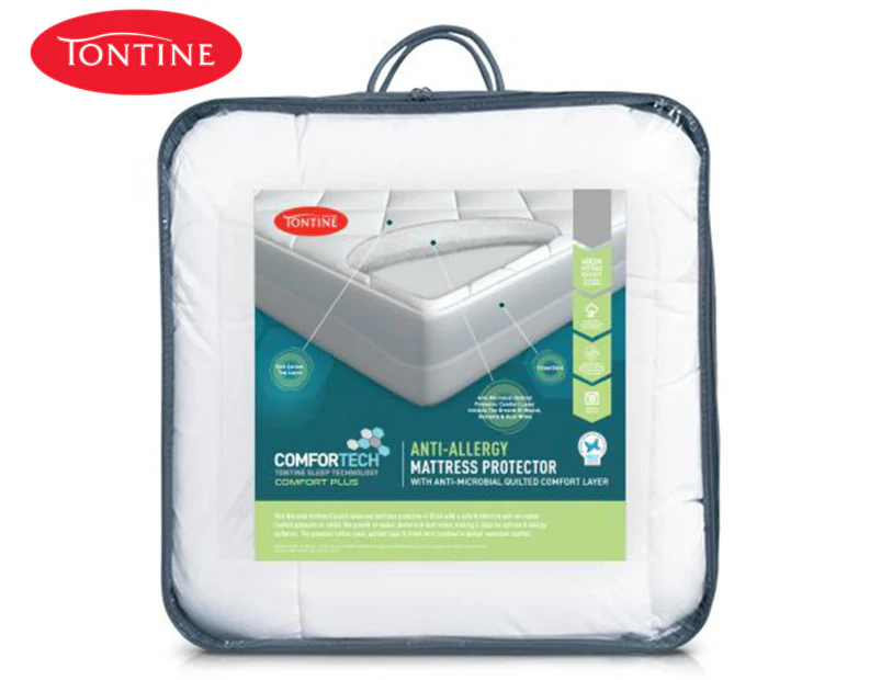 Tontine Comfortech Anti-Allergy Queen Bed Mattress Protector