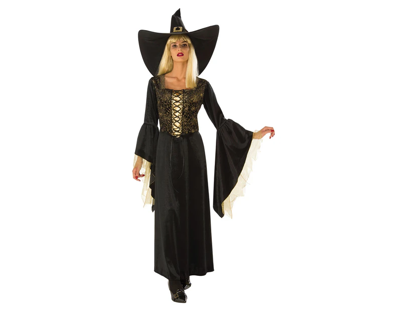 Rubie's Adult Golden Web Witch Costume - Black
