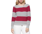 Bcbgeneration Women's Sweaters Pullover Sweater - Color: Heather Grey Combo