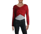 Bcbgeneration Women's Sweaters Pullover Sweater - Color: Ruby Red