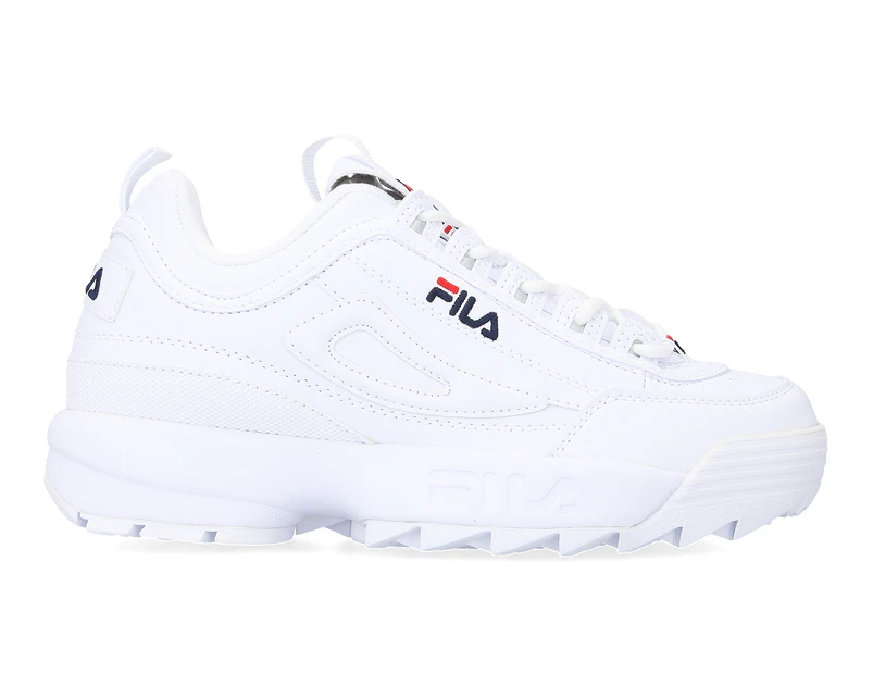 Fila Women's Disruptor II Sneakers - White/Peacoat/Red
