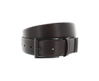 Kenneth Cole Reaction Mens Faux Leather Buckle Brown Dress Belt