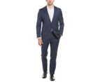 Cole Haan Men's  2Pc Tailored Wool-Blend Suit With Flat Pant - Blue