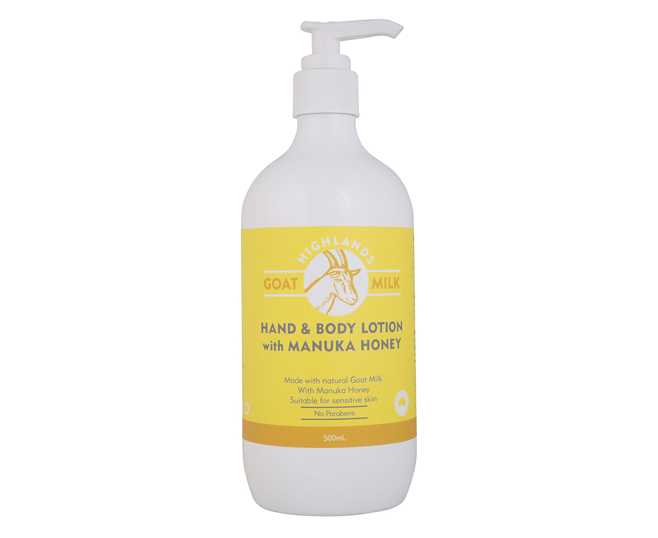 Highlands Goat Milk Hand And Body Lotion W Manuka Honey 500ml