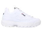 Fila Men's Disruptor II Sneakers - White/Peacoat/Red