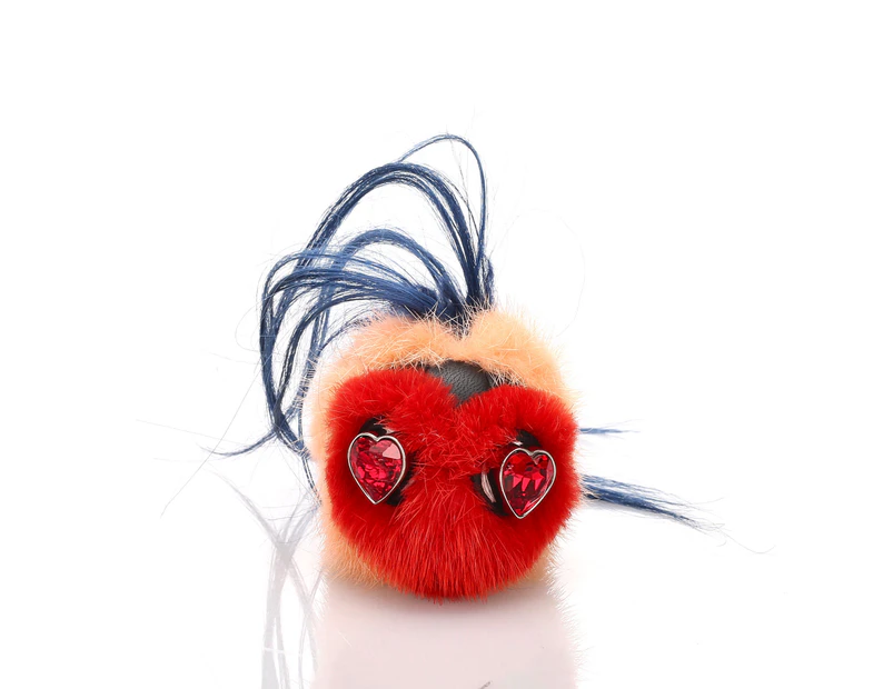 Pre-Loved: Fendi Heart Bug Bag Charm - Designer - Pre-Loved