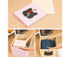 Foldable Square Fabric Storage Box Organiser With Cat BlackBoard
