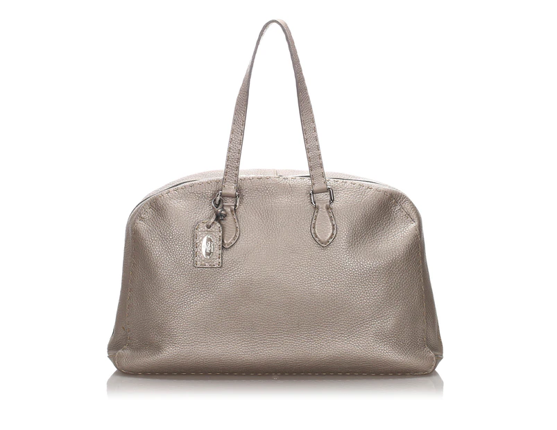 Pre-Loved: Fendi Selleria Leather Shoulder Bag - Designer - Pre-Loved