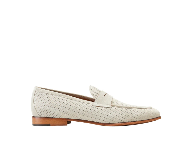 Aquila Mens Lawry Penny Loafers -  Neutral