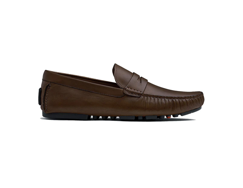 Aq by Aquila Mens Henmore Moccasins - Brown