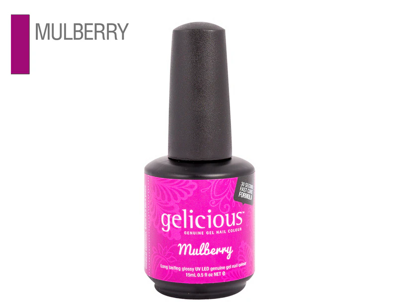 Gelicious UV LED Gel Nail Polish 15mL - Mulberry