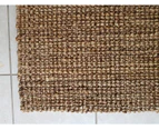 Chunky Weave Andes Natural Silver Jute Rug with Rubber Backing -Natural Silver Jute