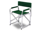 Directors Aluminium Folding Chair Camping Picnic Director Fishing Foldable - green