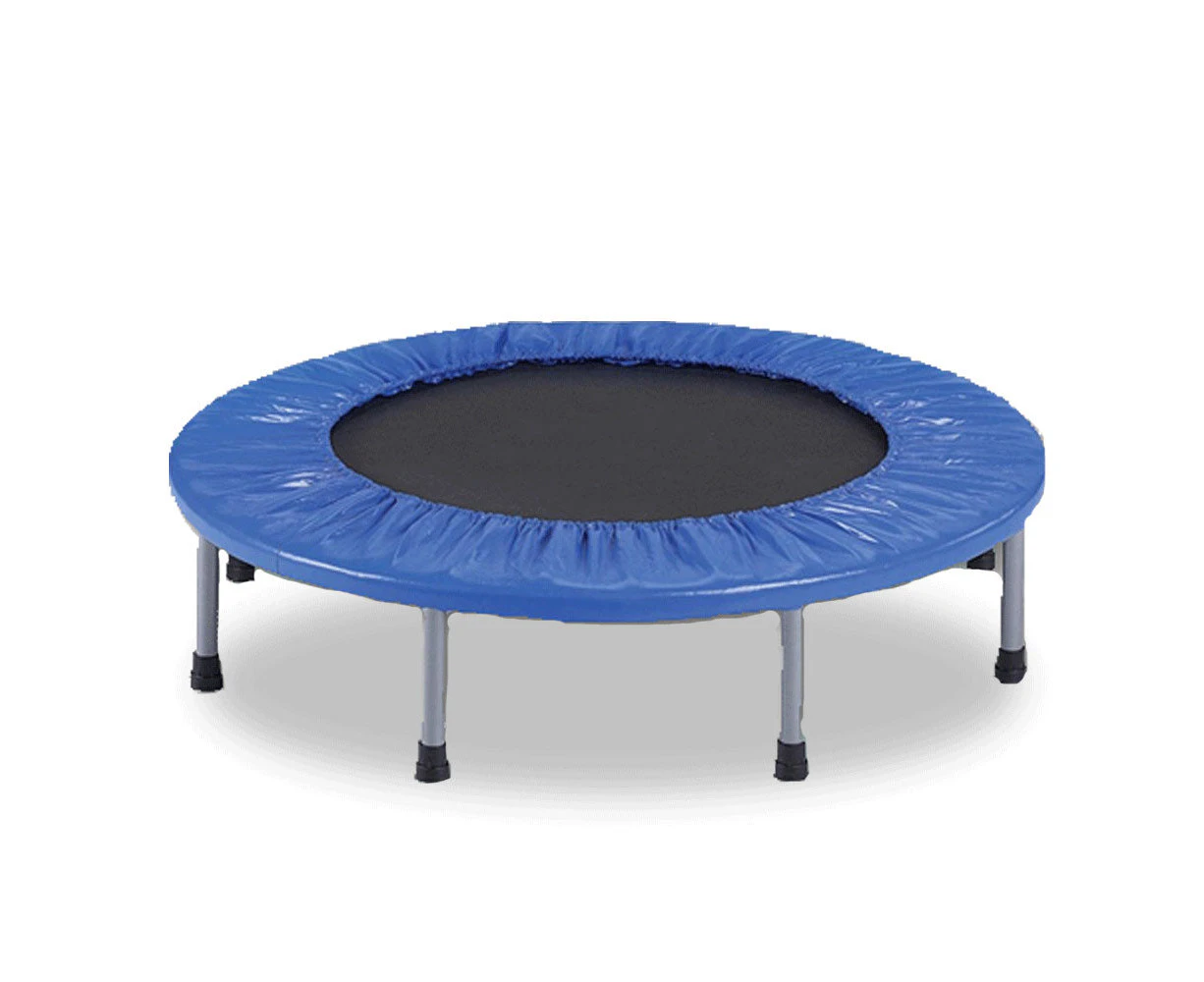 Mini Trampoline Jogger Rebounder Home Gym Workout Fitness - blue