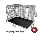 Collapsible Pet Dog Cage Wire Metal Crate Kennel Portable Puppy Cat Rabbit House