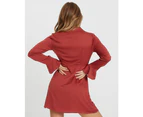 Calli Women's Martina Shirt Dress - Berry
