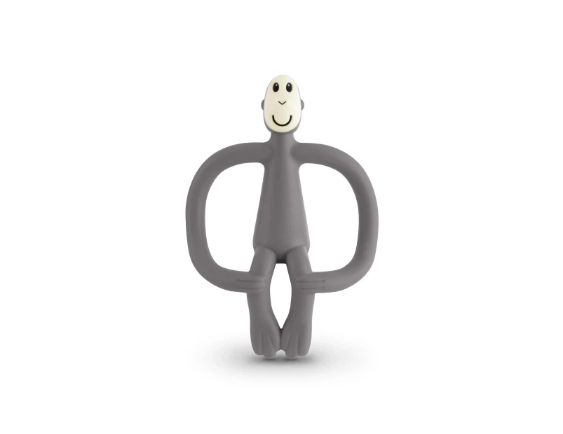 Matchstick Monkey Teether with Gel Applicator - Grey