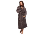 Bambury Women's Microplush Robe - Bitter Chocolate