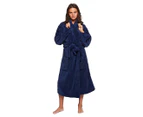 Bambury Women's Microplush Robe - Denim