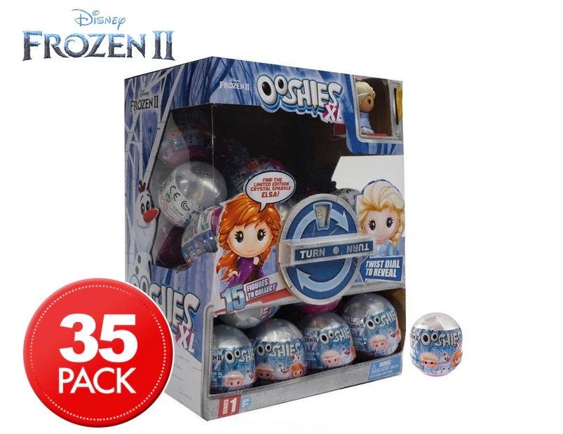 35 x Frozen 2 Ooshies XL Series 1 Blind Capsules