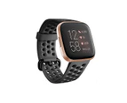 WIWU Breathable Sport Silicone Watch Strap Bracelet Fit For Fitbit Versa 2/Versa Lite/Versa-Black