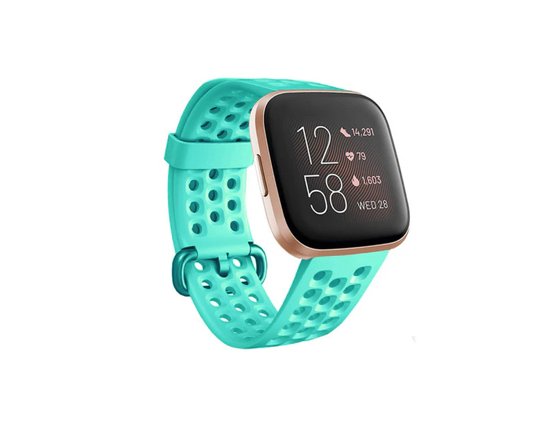 WIWU Breathable Sport Silicone Watch Strap Bracelet Fit For Fitbit Versa 2/Versa Lite/Versa-Teal