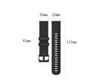 WIWU Woman Watch Band 18MM Silicone Plaid Watch Strap For Garmin Active S/Vivomove 3S/Vivoactive 4S-White