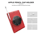 WIWU Spider Man 3-Layer Multi-Function Case With Pencil Holder+Cap For iPad 5/6 iPad Air1/2 iPad Pro 9.7-Red