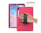 WIWU Spider Man 3-Layer Heavy Duty Case For Samsung Tab S6 10.5inch T860/T865/T867 2019-Rose Red