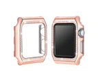 WIWU Diamond Bumper Watch Case Shockproof Protective Shell For Apple Watch Series 1/2/3-Rose Gold