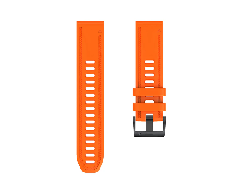 WIWU 20mm Silicone Quick Release Watch Band Easyfit Wrist Strap For Garmin Fenix 6S/Fenix 6S Pro-Orange