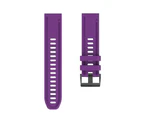 WIWU 20mm Silicone Quick Release Watch Band Easyfit Wrist Strap For Garmin Fenix 6S/Fenix 6S Pro-Purple