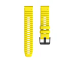 WIWU 22mm Silicone Quick Release Watch Band Easyfit Wrist Strap For Garmin Fenix 6/Fenix 6 Pro-Yellow