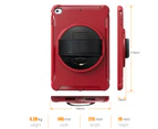 WIWU Spider Man 3-Layer Multi-Function Case Hand Strap Tablet Shell 7.9 inch For iPad Mini 4/5-Red