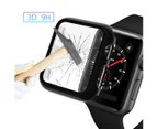 WIWU Ultrathin Plating PC Watch Case+Tempered Glass Film For Apple Watch Series 2/3-Black