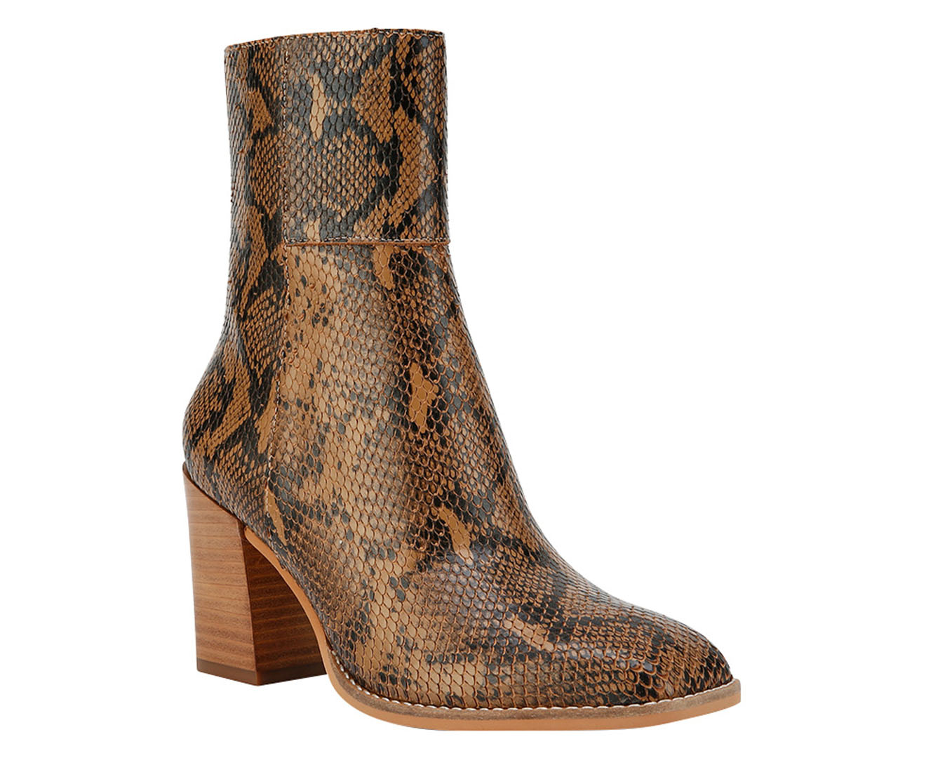 Wittner Women's Sahara Boots - Camel Snake Print | Catch.co.nz