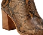 Wittner Women's Sahara Boots - Camel Snake Print 3