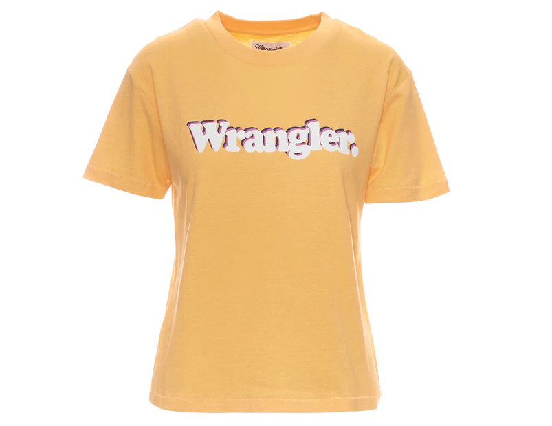 Wrangler Women's Veda Tee / T-Shirt / Tshirt - Soft Yellow