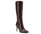 Wittner Women's Hallow Stiletto Heel Long Boots - Chocolate