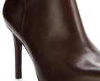 Wittner Women's Hallow Stiletto Heel Long Boots - Chocolate