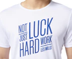 Reebok Men's Les Mills Graphic Tee / T-Shirt / Tshirt - White