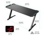 Eureka Ergonomic Z60 RGB Home Office Gaming Desk with RGB Lights - Black