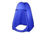 Pop Up Camping Shower Toilet Tent Outdoor Privacy Portable Change Room Shelter - blue