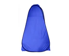 Pop Up Camping Shower Toilet Tent Outdoor Privacy Portable Change Room Shelter - blue
