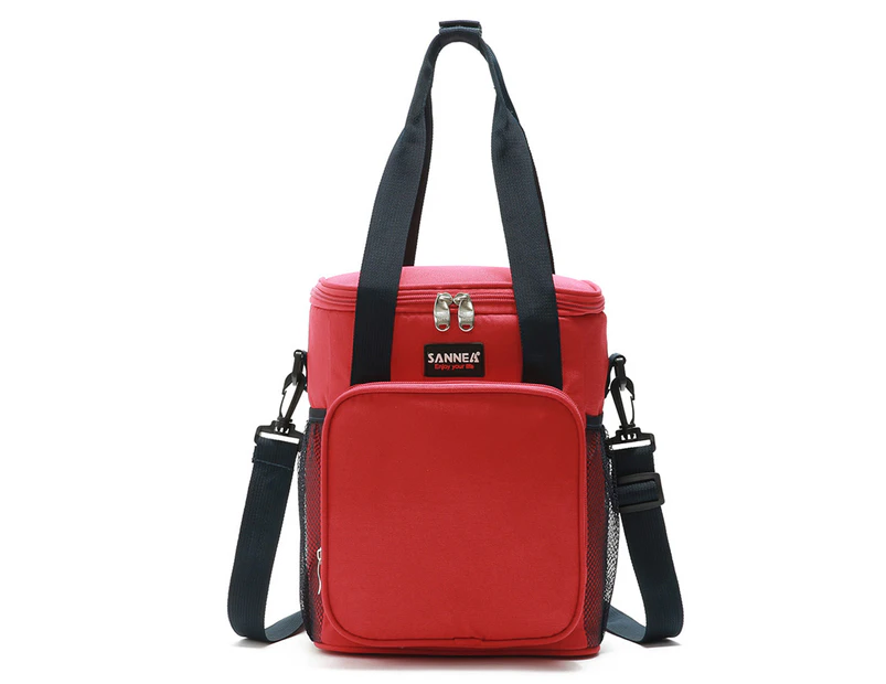 Sannea Lunch Bags Leakproof Crossbody Lunch Bag-Red