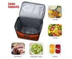 Sannea Cooler Lunch Bag For Men Women-Orange 4