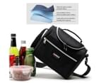 Sannea Large Durable Insulated Cooler Lunch Bag-Black 7