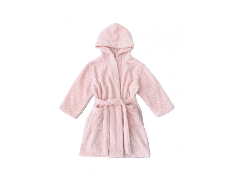 MeMaster - Kids Plain Pink Dressing Gown/Bathrobe