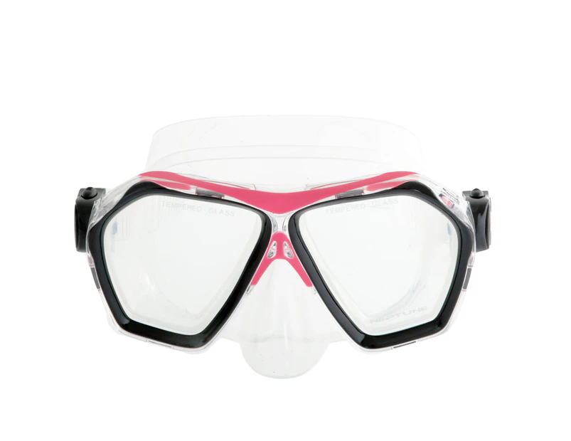 Neptune Signature Adult Dive Mask Clear/Pearl Pink